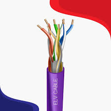 best Cat 6a u/utp violet lan cable 23 awg 4 twisted pair