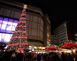 Afbeelding van Kerstboom op de Willy Brandtplatz Essen