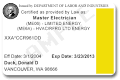 Electrician license