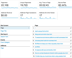 صورة Google Analytics Behavior Report
