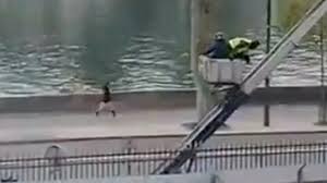 Video captures Louvre jewel thieves emerging from museum in a cherry picker