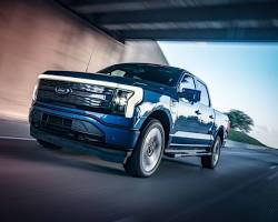 Image of Ford F150 Lightning electric car