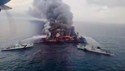 Cargo Ship Ablaze Off India's Coast: Crew Missing, Rescue Efforts Underway