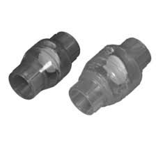 1-1/2" Clear PVC Swing Check Valve | Drainage Connect