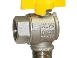 Brass Angle Pattern Ball Valve - EN331 Gas Approved - Hoses ...
