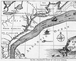 Image of Benjamin Franklin Gulf Stream map