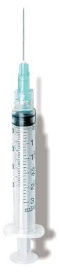 3cc Syringe/Needle Combination with Luer-Lock Tip, 23g x 1 ...