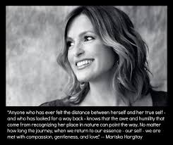 Mariska Hargitay Quotes ❤   on Pinterest | Mariska Hargitay, Law ... via Relatably.com