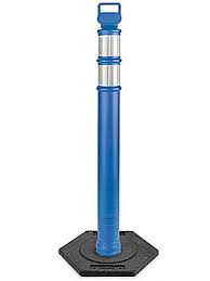 Cortina 03-747BRBC-3 EZ Grab Delineator 45" Post, Blue, 3 Count (Pack of 1)