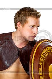 Stock Images by: Vadim Gnidash | Photos &amp; Illustrations | CLIPARTO / 38 - 4054901-greek-warrior-with-shield