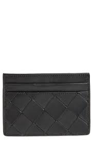 Nordstrom Woven Leather Card Case | Nordstrom