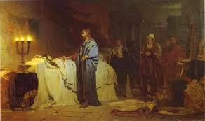 Image result for jairo pide a jesus la vida de su hija y jesus la resucita