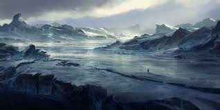 Résultat de recherche d'images pour "plaines glaciales ciel blanchâtre fantasy"