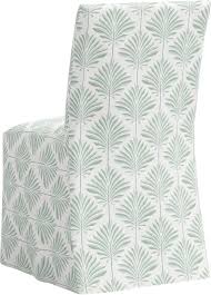 Edith Slipcover Dining Side Chair, Cerifera Palm | One Kings Lane