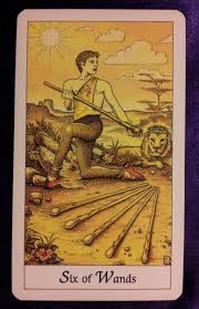 Image result for tarot card six of wands