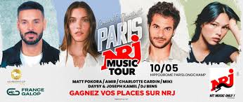 Le NRJ Music Tour s’installe au coeur de l’Hippodrome Paris Longchamp, avec Amir, Matt Pokora, Charlotte Cardin...