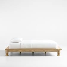 Revival Oak Wood Platform Queen Bed by Athena Calderone + Reviews | Crate & Barrel