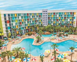 Image of Universal's Cabana Bay Beach Resort at Universal Studios California