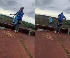 'Gente, a corda': vídeo registra reação após jovem ser lançada sem equipamento em salto de rope jump