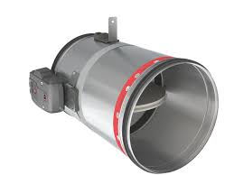 Optimised circular fire damper up to 120' with extended ...