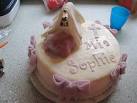 Tauftorte - Torte zur Taufe - Babyschuhe selber modellieren -