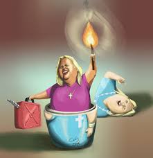 Resultado de imagen para caricaturas de carrio