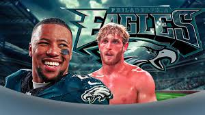 Saquon Barkley Jukes Logan Paul at Fanatics Flag Football Classic
