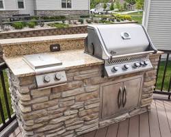 Image of BuiltIn Grill Kitchen outdoor kitchen