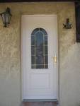Porte daposentr e bois, pvc et acier - Castillon
