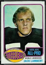 Jack Lambert 1976 Topps football card. Want to use this image? See the About page. - Jack_Lambert