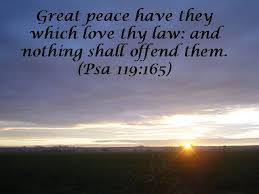 Image result for images: Whoever loves your law will have abundant peace