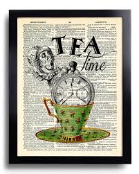 Tea Time Alice in Wonderland Quotes Alice in by PrintsVariete via Relatably.com