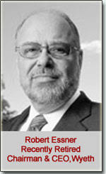 Chief executive: Bernard Poussot Employees: 50,527 2007 revenues: $22.4 billion 2007 net income: $4.6 billion. Publicly traded on NYSE; ticker symbol: WYE - robert_essner-bw