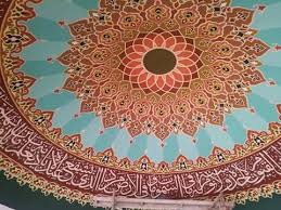 Hasil gambar untuk contoh kaligrafi dekorasi masjid