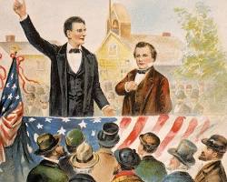 Gambar LincolnDouglas Debate