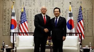 「mike pence in korea」的圖片搜尋結果