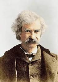 Mark Twain famous quote about end, made, man, tired, week ... via Relatably.com