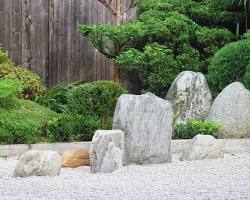 Rocks in Japanese garden