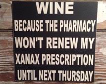 Popular items for funny wine signs on Etsy via Relatably.com