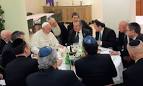 Image result for Photo of Pope Francis with Jews