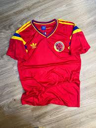 camiseta retro colombia 1990 roja post