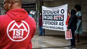 MTST realiza protesto contra bets em SP