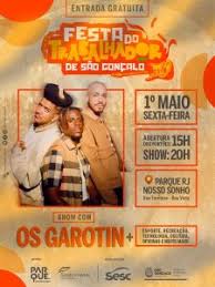 São Gonçalo celebra Dia do Trabalhador com show do grupo gonçalense Os Garotin