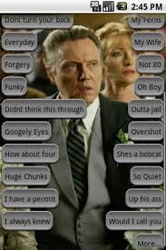 Christopher Walken Movie Quotes Ringtones. QuotesGram via Relatably.com