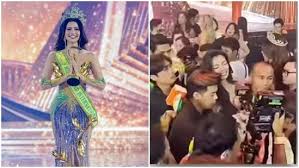 India’s Rachel Gupta wins Miss Grand International crown, ‘drama queen’ 
Miss Myanmar cries inconsolably after losing