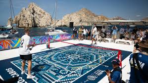 Mifel Tennis Open celebra 10 años con un histórico peloteo frente al Arco de Los Cabos