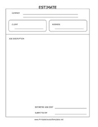 Job Estimate form on Pinterest | Car Paint Jobs, Templates and ... via Relatably.com