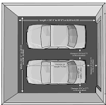 Two Car Garage Dimensions - Get Costs, Plans, Depth Size