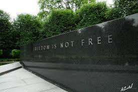 Freedom is not Free&quot; - Korean War Veterans Memorial - a photo on ... via Relatably.com