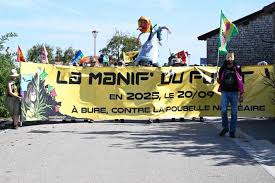 Bure: Manifestants s'opposent à l'enfouissement des déchets nucléaires!